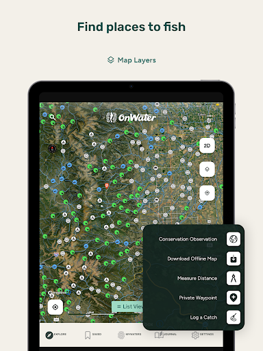 Screenshot of onWater Fish - Fishing Spots