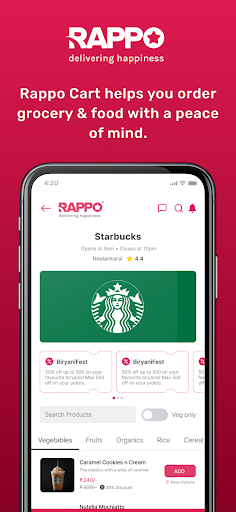 Rappo - Stores near me, Online Screen 2