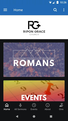 Android application Ripon Grace Church screenshort