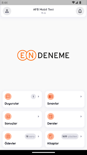 Android application endeneme club screenshort