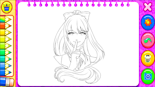 Monika Doki Little Coloring