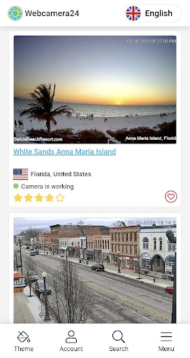 Android application Webcams online 24/7 screenshort