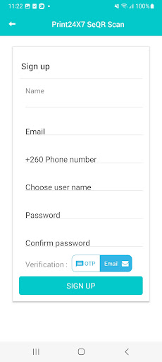 Print24X7 SeQR Scan Screen 3