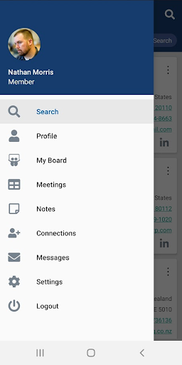 Android application TAB Connect screenshort