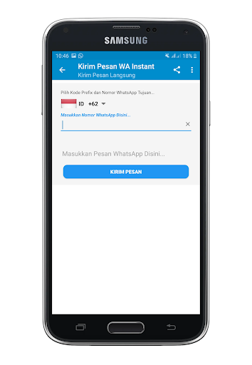 Android application Mengirim Pesan Instant - Penyi screenshort