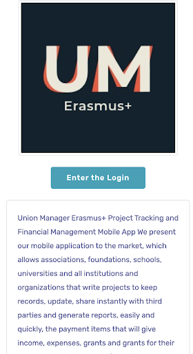 Android application Union Manager (Erasmus+) screenshort