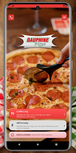 Android application Dauphine Pizza Linz screenshort