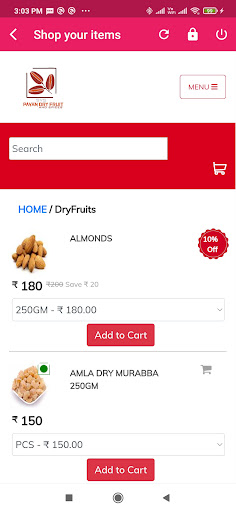 Pavan Dry Fruits Screen 2
