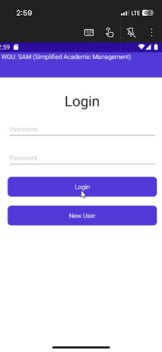Simplified Academic Management Screen 2