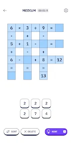 Playmath: Numbers logic puzzle