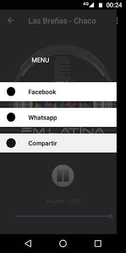 Android application FM Latina 97.1 Las Breñas Ch. screenshort