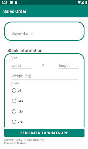 Quality Sales Order Screen 3