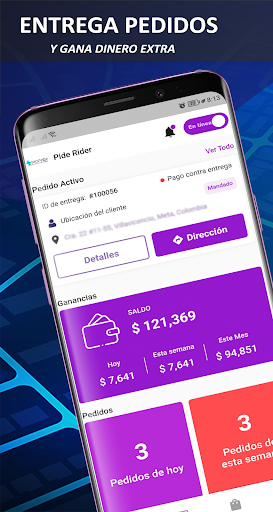 Android application PideShopper Conductor screenshort