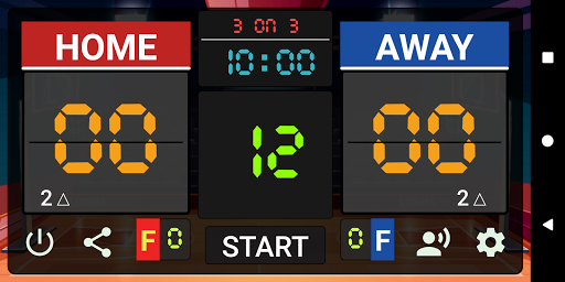Android application Basketball Scoreboard screenshort