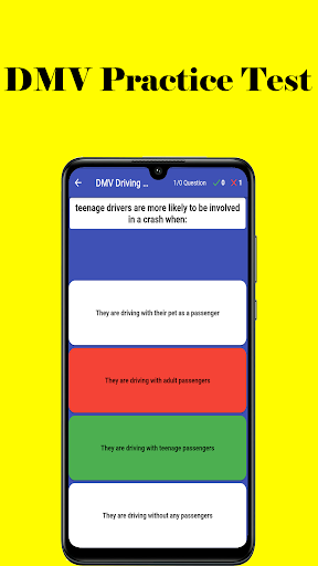 DMV permit practice test US Screen 2