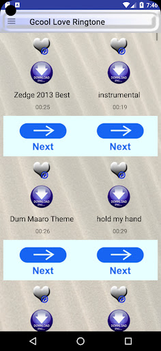 Gcool Love Ringtone Screen 2