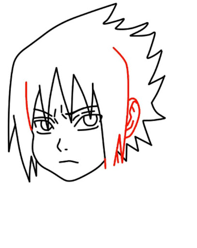 How to Draw Sasuke Uchiha Easy