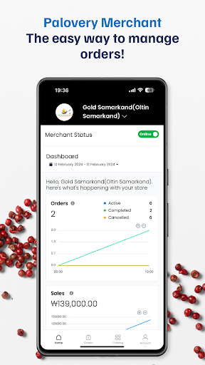 Android application Palovery Merchant screenshort