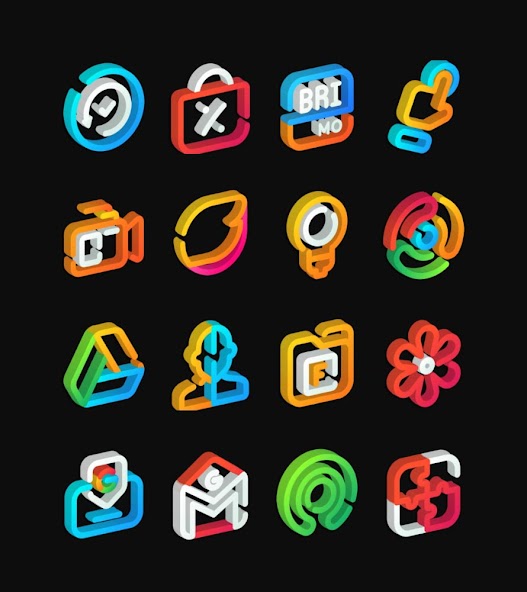 LineS 3D - Icon Pack 55 APK + Mod (Unlimited money) untuk android