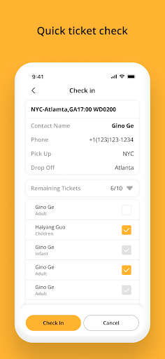 Android application Wanda Driver screenshort
