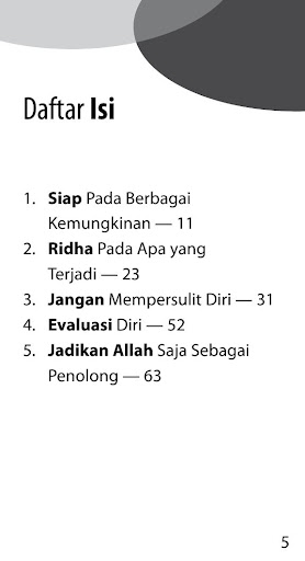 5 Kiat Hadapi Persoalan Hidup Screen 2