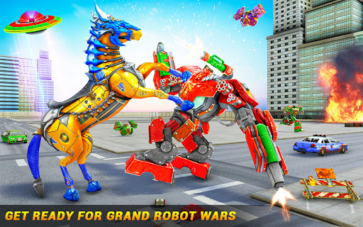 Horse Robot Car Game u2013 Space Robot Transform wars screenshots 15