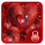 red heart love shining theme icon
