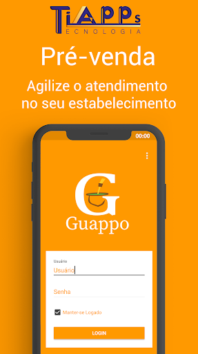 Android application Pré-Venda Guappo screenshort