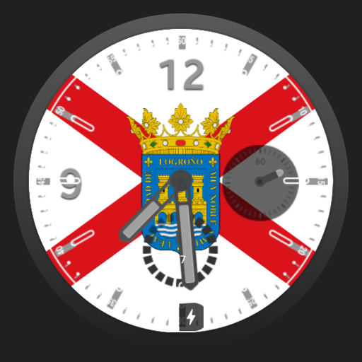 Esfera bandera de Logroño logo