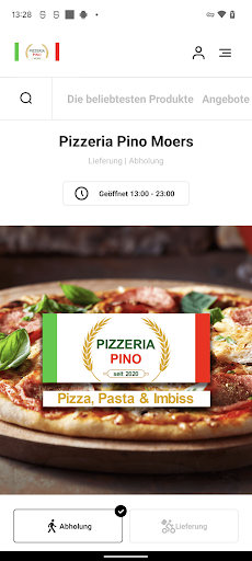 Android application Pizzeria Pino Moers screenshort