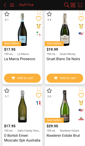 Android application McGoverns Wines and Liquors screenshort