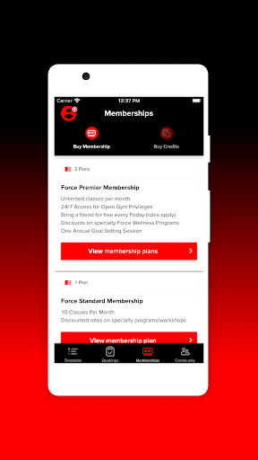 Force Fitness CT Screen 3