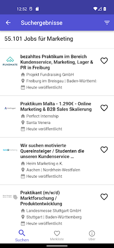 Stellenangebote Screen 2