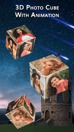 3D Cube Photo Live Wallpaper L Screen 2