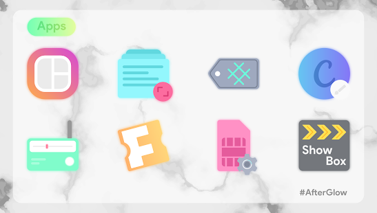 Afterglow Icons Pro لقطة شاشة