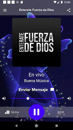 Android application Enterate Fuerza de Dios screenshort