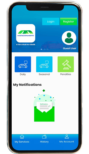 Android application M-Estacionamento screenshort