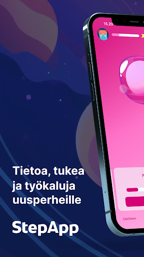 Android application StepApp-sovellus screenshort