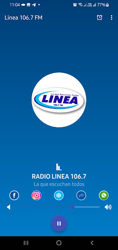 Radio Linea 106.7 Mhz Screen 2