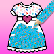 Glitter dress coloring and drawing book Download on Windows