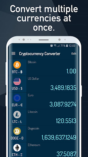 Cryptocurrency Rate Converter Screen 3