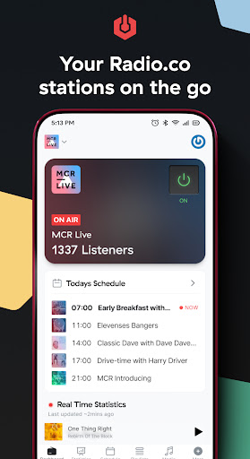 Android application Radio.co Studio screenshort