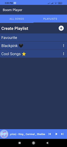Boom Music Player Screen 2