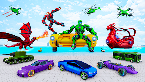 Dragon Robot Game - Robot Car apklade screenshots 2