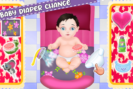 Newborn Chic Diaper Change