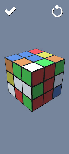 Android application cube 3D puzzle screenshort