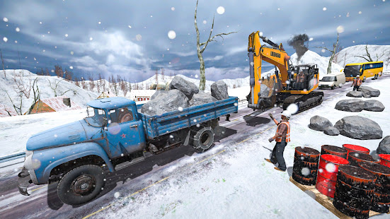Offroad Snow Excavator: Grand Crane Simulator Game  Screenshots 2
