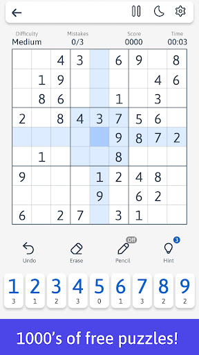 Android application Classic Sudoku - Number Search screenshort