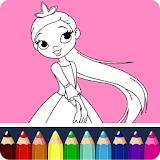 Coloring Book Princess icon