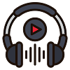 Audio to video converter icon